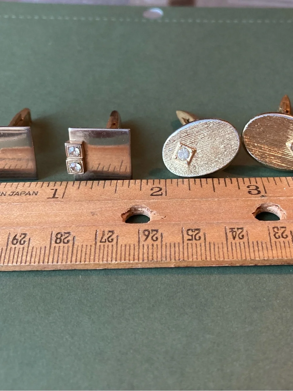 Gold-Tone Cuff Links (Two Pair)